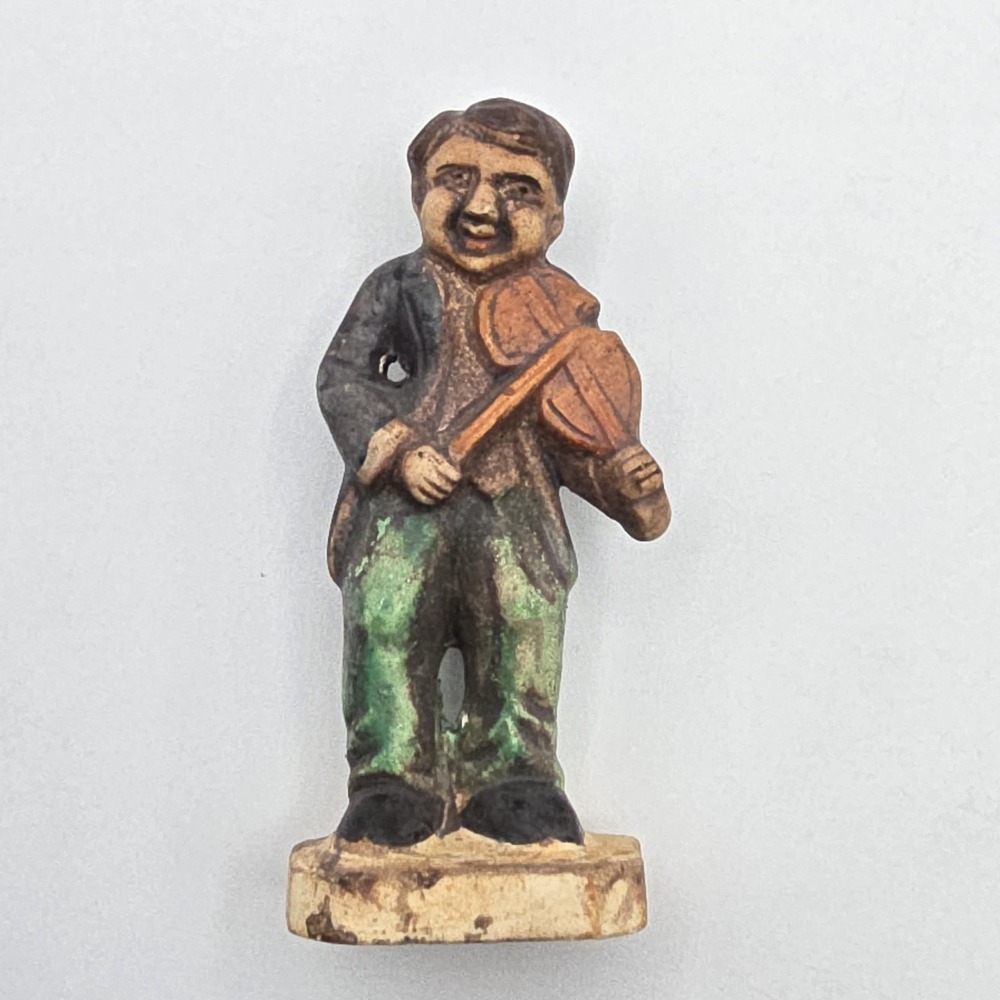 VTG Made in Occupied Japan Peasant Fiddle Player Figurine Miniature
